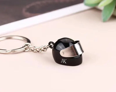 Customised Name Motorcycle Helmet Keychain