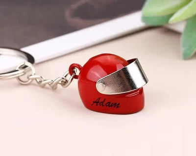 Customised Name Motorcycle Helmet Keychain