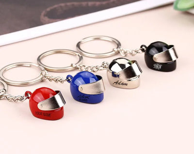 Customised Name Motorcycle Helmet Keychain