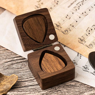 Personalised Wooden Guitar Picks Box