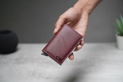 Personalised Leather Pop Up Wallet