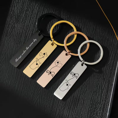 Customised Country Keychain