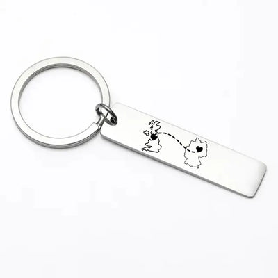 Customised Country Keychain