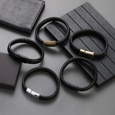 Personalised Braided Leather Bracelet